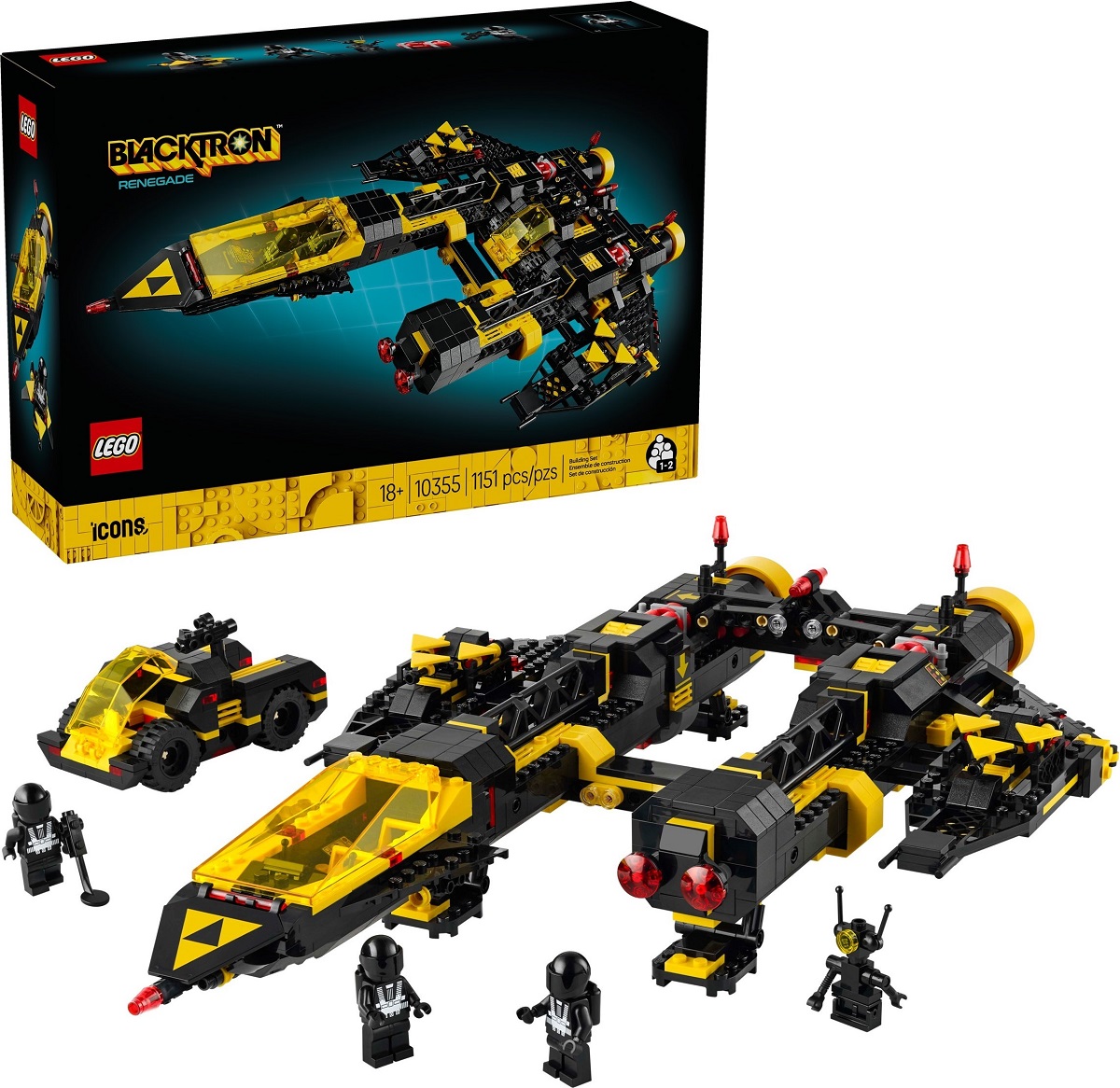 LEGO Icons Set 10355 Blacktron Renegade